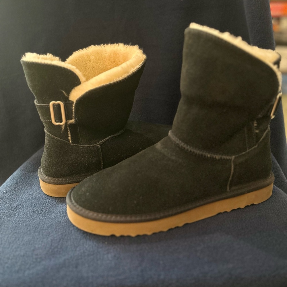 Style & Co. Teenny Navy Suede Ankle Boots